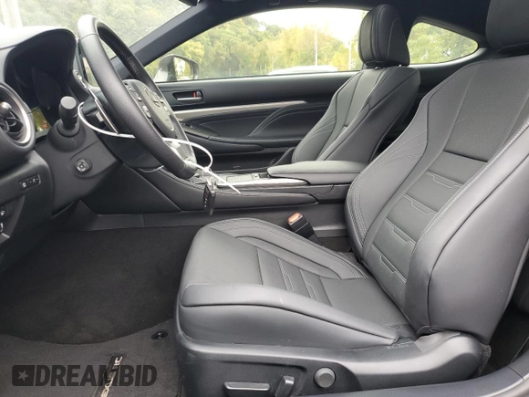 2023 Lexus RC 350 F Sport z VIN JTHGZ5DC5P5012310, wystawiony jako Copart lot #89293805 z przebiegiem 2 658 mil mil oraz Szkoda całkowita • Salvage title. Historia ofert i sprzedaży dostępna na DreamBid. Obrazek 7.