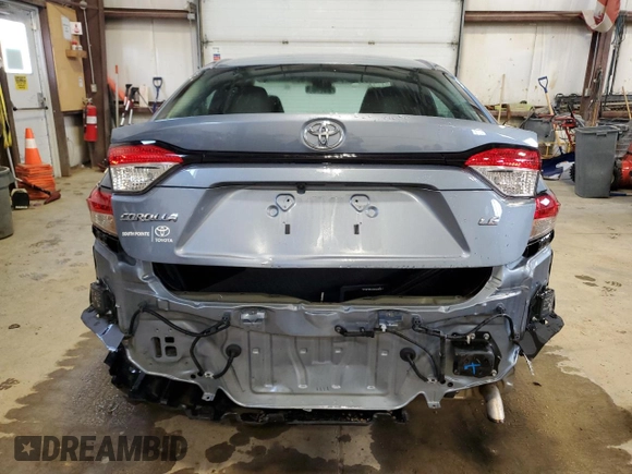 2021 Toyota Corolla L with VIN 5YFBPMBE6MP240198, listed as a Copart auction lot 51951215 with 44,078 mi miles and Salvage Title. Bid and sale history available at carsss.com. Image 6.