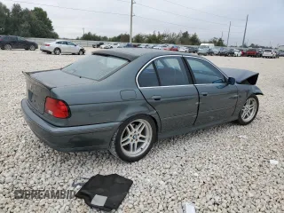 2003 BMW 5 Series 525iA with VIN WBADT43433G034716, listed as a Copart auction lot 79625414 with 122,500 mi miles and Salvage Title. Bid and sale history available at carsss.com. Image 3.