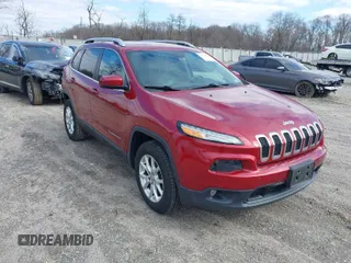 2017 Jeep Cherokee Latitude with VIN 1C4PJMCBXHW594699, listed as a IAAI auction lot 41720217 with 49,117 mi miles. Bid and sale history available at carsss.com. Image 1.