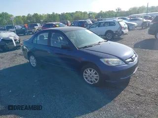 2004 Honda Civic LX with VIN 2HGES16534H643485, listed as a IAAI auction lot 42130844 with 143,007 mi miles. Bid and sale history available at carsss.com. Image 1.