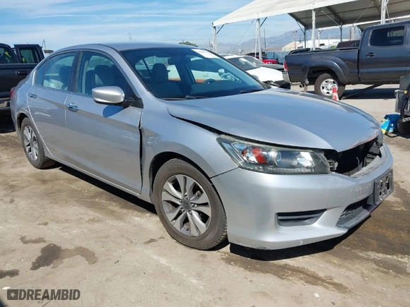 2013 Honda Accord Sdn LX with VIN 1HGCR2F38DA249759, listed as a IAAI auction lot 41865266 with 124,753 mi miles. Bid and sale history available at carsss.com. Image 1.