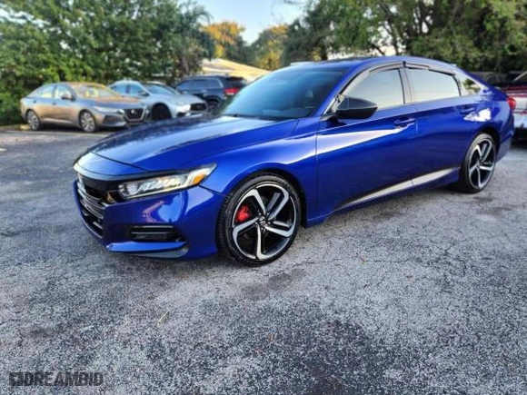 2020 Honda Accord Sedan Sport with VIN 1HGCV1F31LA082553, listed as a Copart auction lot 52818075 with 16,044 mi miles and Clean Title. Bid and sale history available at carsss.com. Image 2.