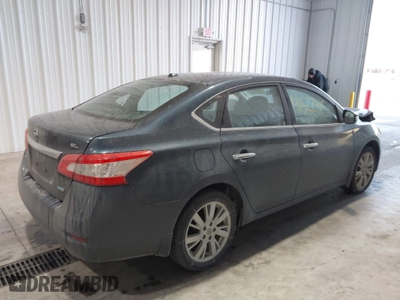 2013 Nissan Sentra SV with VIN 3N1AB7AP5DL666415, listed as a IAAI auction lot 41522465 with 140,832 mi miles. Bid and sale history available at carsss.com. Image 4.