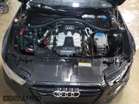 2013 Audi A6 3.0T Prestige with VIN WAUHGAFC5DN080102, listed as a Copart auction lot 45054775 with 110,104 mi miles and Salvage Title. Bid and sale history available at carsss.com. Image 11.