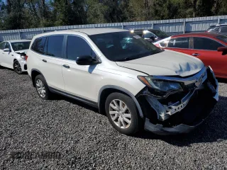 2019 Honda Pilot LX with VIN 5FNYF5H12KB006768, listed as a Copart auction lot 43393665 with 59,121 mi miles and Salvage Title. Bid and sale history available at DreamBid. Image 4.