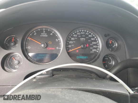 2008 Chevrolet Tahoe 3LT with VIN 1GNFC13078R110559, listed as a Copart auction lot 57583085 with 500,751 mi miles and Salvage title. Bid and sale history available at DreamBid. Image 9.