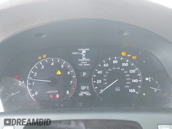 2008 Lexus LS 460 with VIN JTHBL46F485057947, listed as a IAAI auction lot 42087768 with 344,631 mi miles. Bid and sale history available at carsss.com. Image 7.