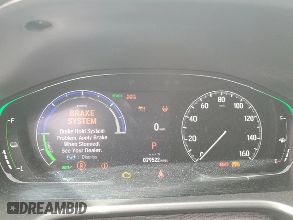 2022 Honda Accord EX-L with VIN 1HGCV3F50NA007181, listed as a Copart auction lot 50923265 with 79,522 mi miles and Salvage title. Bid and sale history available at DreamBid. Image 9.