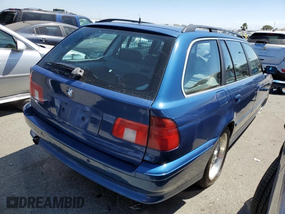 2001 BMW 5 Series 525iAT with VIN WBADS43471GD84658, listed as a Copart auction lot 63564264 with 171,423 mi miles and Salvage Title. Bid and sale history available at carsss.com. Image 3.