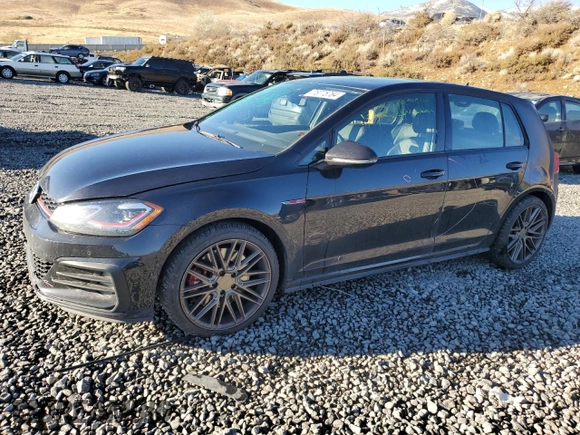 2021 Volkswagen Golf GTI S with VIN 3VW6T7AU7MM005305, listed as a Copart auction lot 76775764 with 51,623 mi miles and Salvage Title. Bid and sale history available at carsss.com. Image 1.