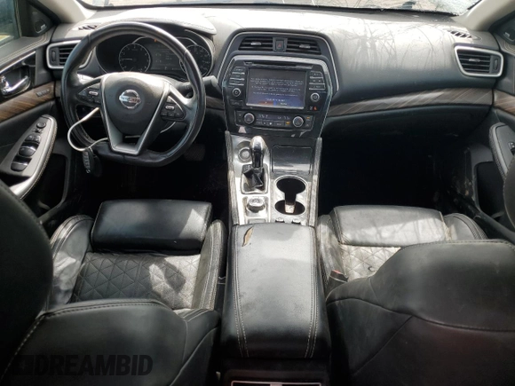2017 Nissan Maxima Platinum with VIN 1N4AA6AP6HC367629, listed as a Copart auction lot 58747285 with 136,672 mi miles and Salvage title. Bid and sale history available at DreamBid. Image 8.