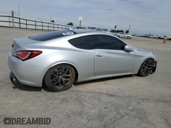 2013 Hyundai Genesis Coupe Grand Touring with VIN KMHHU6KJ6DU104759, listed as a Copart auction lot 54360995 with Not provided miles and Salvage title. Bid and sale history available at DreamBid. Image 3.