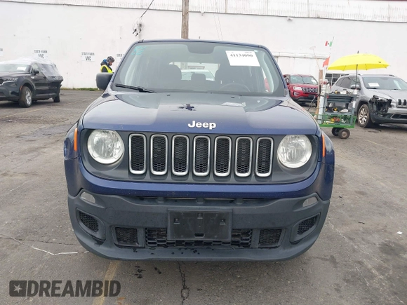 2018 Jeep Renegade Sport with VIN ZACCJBAH9JPJ00875, listed as a IAAI auction lot 41134090 with 127,574 mi miles and . Bid and sale history available at DreamBid. Image 12.