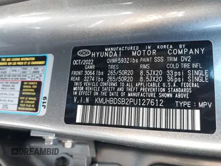 2023 Genesis GV80 z VIN KMUHBDSB2PU127612, wystawiony jako IAAI lot #41870279 z przebiegiem 30 585 mil mil oraz . Historia ofert i sprzedaży dostępna na DreamBid. Obrazek 9.