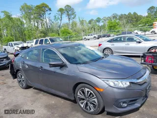 2018 Honda Civic Sedan EX-L with VIN JHMFC1F72JX044147, listed as a IAAI auction lot 42012754 with 86,264 mi miles. Bid and sale history available at carsss.com. Image 1.