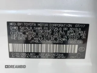 2017 Lexus LS with VIN JTHBL5EF7H5146810, listed as a Copart auction lot 49253905 with 71,518 mi miles and Salvage Title. Bid and sale history available at carsss.com. Image 14.