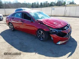 2021 Hyundai Elantra SEL z VIN KMHLN4AGXMU147275, wystawiony jako IAAI lot #41685756 z przebiegiem 102 054 mil mil oraz . Historia ofert i sprzedaży dostępna na DreamBid. Obrazek 1.