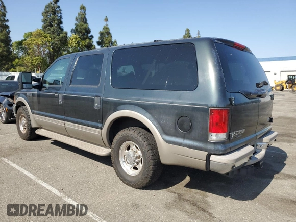2001 Ford Excursion Limited with VIN 1FMNU42S21EA08925, listed as a Copart auction lot 59700105 with 135,317 mi miles and Clean title. Bid and sale history available at DreamBid. Image 2.