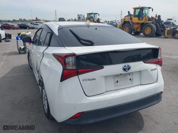 2019 Toyota Prius L Eco with VIN JTDKARFU2K3075613, listed as a IAAI auction lot 41691401 with 83,053 mi miles. Bid and sale history available at carsss.com. Image 3.