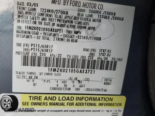 2005 Ford Freestyle SEL with VIN 1FMZK02105GA53721, listed as a Copart auction lot 69228194 with 0 mi miles and Clean Title. Bid and sale history available at carsss.com. Image 13.
