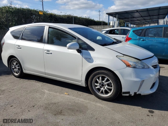 2012 Toyota Prius v Two with VIN JTDZN3EU1C3159554, listed as a Copart auction lot 47594855 with 171,804 mi miles and Salvage Title. Bid and sale history available at carsss.com. Image 4.