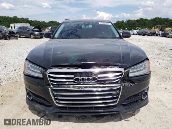 2017 Audi A8 Sport with VIN WAU43AFD3HN007397, listed as a Copart auction lot 54581173 with 77,961 mi miles and Salvage title. Bid and sale history available at DreamBid. Image 5.