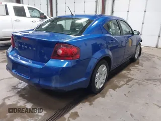 2014 Dodge Avenger SE with VIN 1C3CDZAB5EN130585, listed as a IAAI auction lot 41740971 with 191,519 mi miles. Bid and sale history available at carsss.com. Image 4.