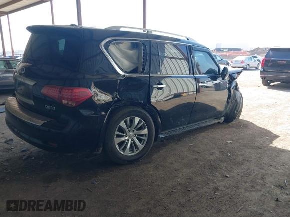 2017 Infiniti QX80 with VIN JN8AZ2NE7H9159801, listed as a IAAI auction lot 41791353 with Not provided miles and . Bid and sale history available at DreamBid. Image 4.