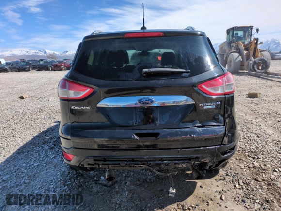 2014 Ford Escape Titanium with VIN 1FMCU9JX5EUC66899, listed as a Copart auction lot 48939795 with 125,814 mi miles and Salvage Title. Bid and sale history available at carsss.com. Image 6.