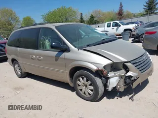 2005 Chrysler Town & Country Touring z VIN 2C4GP54L45R123762, wystawiony jako IAAI lot #42235745 z przebiegiem 217 713 mil mil oraz . Historia ofert i sprzedaży dostępna na DreamBid. Obrazek 1.