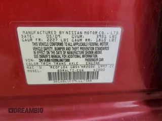 2009 Nissan Sentra S FE+ with VIN 3N1AB61E09L667388, listed as a Copart auction lot 53676485 with Not provided miles and Salvage title. Bid and sale history available at DreamBid. Image 14.