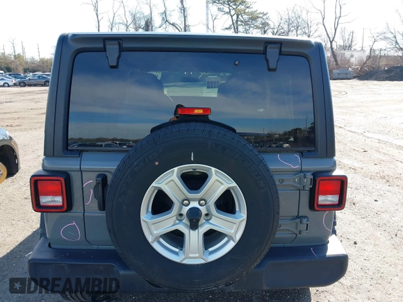 2022 Jeep Wrangler Unlimited Willys with VIN 1C4HJXDN2NW267658, listed as a IAAI auction lot 41858229 with 24,307 mi miles and . Bid and sale history available at DreamBid. Image 16.