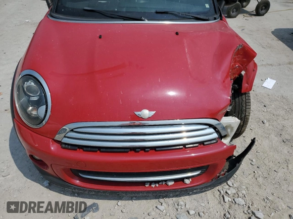 2013 MINI Cooper Coupe with VIN WMWSX1C57DT507660, listed as a Copart auction lot 63930314 with 119,945 mi miles and Non Repairable. Bid and sale history available at carsss.com. Image 11.
