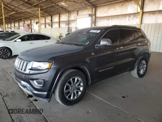 2015 Jeep Grand Cherokee Overland with VIN 1C4RJFCG1FC228905, listed as a Copart auction lot 66757585 with 118,312 mi miles and Clean title. Bid and sale history available at DreamBid. Image 1.