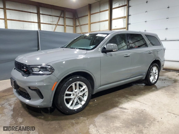 2022 Dodge Durango GT with VIN 1C4RDJDG9NC227587, listed as a Copart auction lot 45566145 with 57,758 mi miles and Clean Title. Bid and sale history available at carsss.com. Image 1.