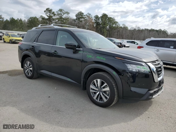 2024 Nissan Pathfinder SL with VIN 5N1DR3CC0RC207607, listed as a Copart auction lot 47579805 with 13,152 mi miles and Salvage Title. Bid and sale history available at carsss.com. Image 4.