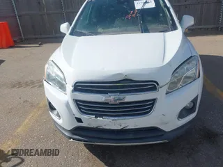 2016 Chevrolet Trax LTZ with VIN 3GNCJRSB4GL165194, listed as a IAAI auction lot 41754666 with 152,471 mi miles. Bid and sale history available at carsss.com. Image 6.