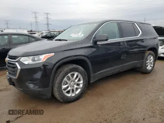 2021 Chevrolet Traverse LS with VIN 1GNERFKW6MJ190703, listed as a Copart auction lot 47759595 with 31,776 mi miles and Salvage title. Bid and sale history available at DreamBid. Image 1.