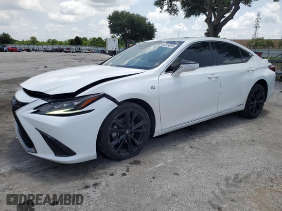 2022 Lexus ES 300h F Sport with VIN 58AGA1C15NU024210, listed as a Copart auction lot 60349895 with 134,663 mi miles and Salvage title. Bid and sale history available at DreamBid. Image 1.