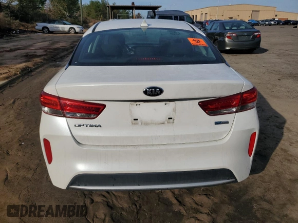 2018 Kia Optima Hybrid Premium with VIN KNAGT4LE3J5021799, listed as a Copart auction lot 80951744 with 109,570 mi miles and Salvage Title. Bid and sale history available at carsss.com. Image 6.