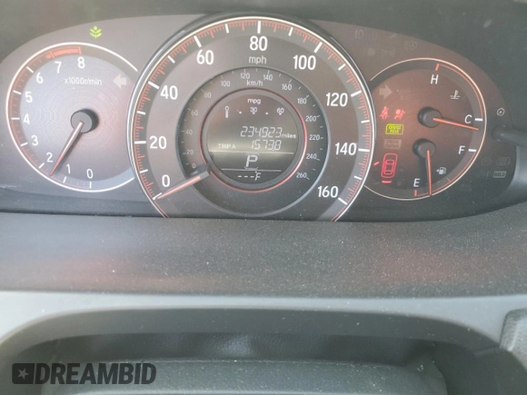 2016 Honda Accord Sport with VIN 1HGCR2F58GA212703, listed as a Copart auction lot 58450825 with 234,923 mi miles and Salvage title. Bid and sale history available at DreamBid. Image 9.