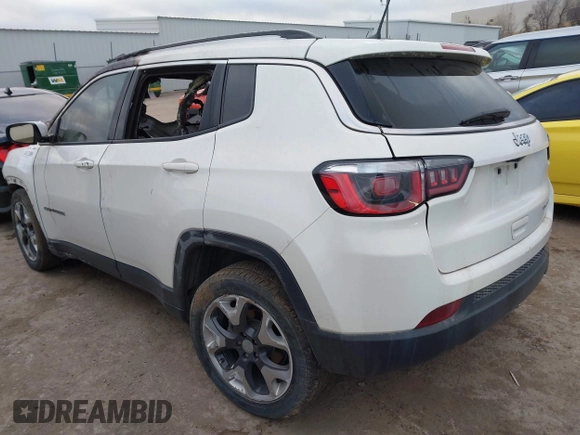 2020 Jeep Compass Limited z VIN 3C4NJCCB8LT126227, wystawiony jako IAAI lot #41112889 z przebiegiem Nie podano mil oraz . Historia ofert i sprzedaży dostępna na DreamBid. Obrazek 3.