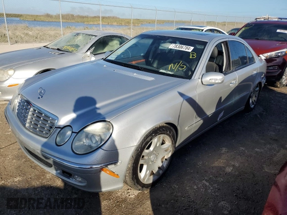 2003 Mercedes-Benz E 500 with VIN WDBUF70JX3A251011, listed as a Copart auction lot 78306784 with 39,749 mi miles and Non Repairable. Bid and sale history available at DreamBid. Image 1.