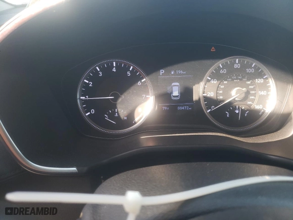 2019 Hyundai Santa Fe SE with VIN 5NMS23AD3KH111392, listed as a Copart auction lot 48485935 with 88,472 mi miles and Salvage Title. Bid and sale history available at carsss.com. Image 9.