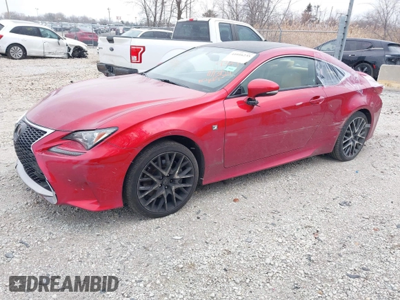 2016 Lexus RC 300 F Sport z VIN JTHSM5BC5G5001691, wystawiony jako IAAI lot #41016235 z przebiegiem 99 777 mil mil oraz . Historia ofert i sprzedaży dostępna na DreamBid. Obrazek 2.