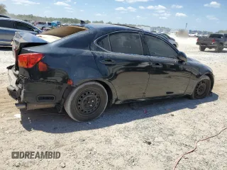 2006 Lexus IS 250 with VIN JTHBK262665022280, listed as a Copart auction lot 54563265 with 196,580 mi miles and Salvage Title. Bid and sale history available at DreamBid. Image 3.