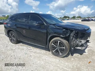 2022 Toyota Highlander XSE with VIN 5TDLZRAH3NS115126, listed as a Copart auction lot 62293825 with 59,189 mi miles and Salvage title. Bid and sale history available at DreamBid. Image 4.