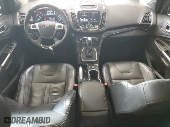 2013 Ford Escape Titanium with VIN 1FMCU9J93DUC84611, listed as a Copart auction lot 59046515 with 126,386 mi miles and Salvage title. Bid and sale history available at DreamBid. Image 8.