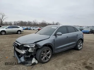 2016 Audi Q3 Premium Plus with VIN WA1BFCFS3GR021443, listed as a Copart auction lot 43466055 with 102,418 mi miles and Salvage Title. Bid and sale history available at carsss.com. Image 1.